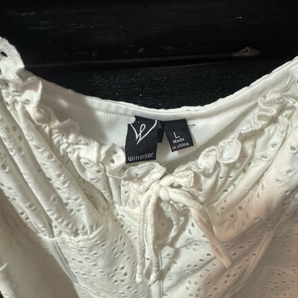 Windsor White Eyelet Top